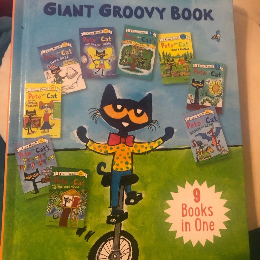 Pete the Cat Giant Groovy Book - Blue & Green Cover